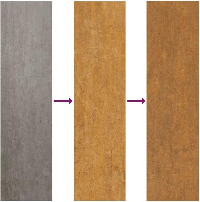 24.4 x 24.4 x 18.1 in Corten Steel Raised Planter Box Rustic Brown Medium Planter with Decorative Inlays Durable Elevated Garden Bed for Patio Terrace and Balcony