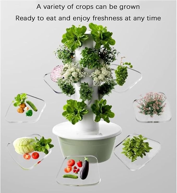 Hydroponics Growing System 5 Tier 20 Holes Indoor Herb Garden with Led Light Smart Timeing Automatic Water Circulation 4 Accessories Indoor Garden for Home Kitchen Vegetables
