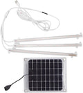 Solar Plant Grow Light LED Strip 10W Double Sided Solar Panel Adjustable 1-10 Level Brightness - Energy Saving Ideal for Indoor Gardening Balcony Greenhouse (30w)