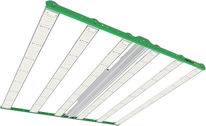 RDJ Bouns 720W LED Grow Light for 4x4/5x5 Grow Tent 6 Bar 100V-277V LM281B+ and EPI Diodes Full Spectrum Commercial Overall Size 44 x 44 Daisy Chain 0-100 Dimmable Perfect for Indoor Garden