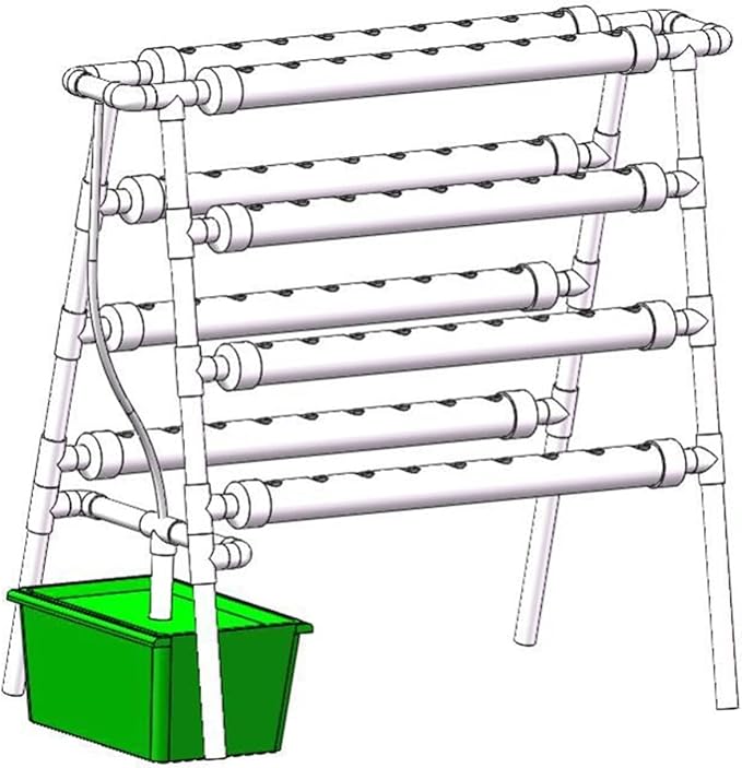 Hydroponic Equipment Three-Dimensional Shelf Double-Sided Pipe Soilless Cultivation Equipment Balcony Planting Vetables Hydroponic Vetables Circulating Hydroponic Machine Indoor Garden