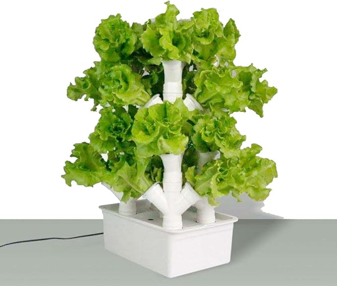 Desktop Growing Stand Vertical Growing Tower 2/3/4 Column Hydroponic Growing Kit Hydroponic Tower Growing System DIY Soilless Garden Tower Gift for Gardening Enthusiasts 3columns