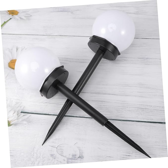 Veemoon 8pcs Solar Power Lawn Lights Waterproof Garden Ball Lamps for Outdoor Use Energy Saving Landscape Lighting for Yard