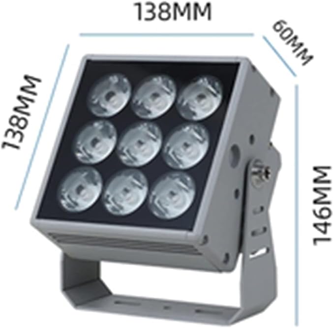 Ground LED Landscape Lights - 110-240V Spotlight Led Beam Light Long Distance Spotlight Engineering Tree Lighting Landscape Tree Lights For Buildings Exterior Walls Hotel Villas(Cold White54W)