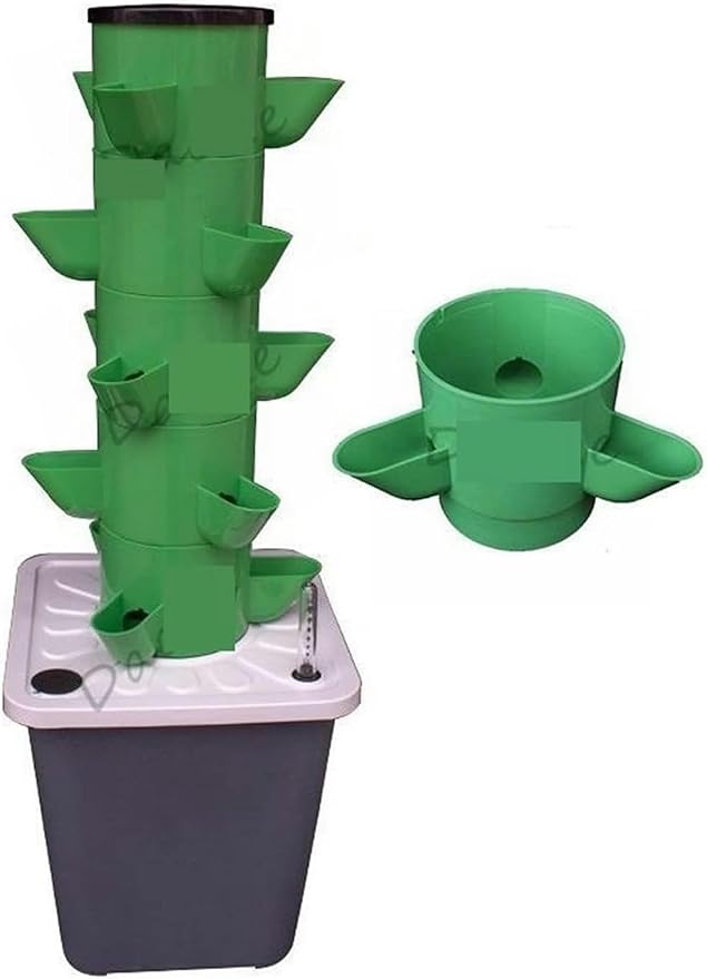 Hydroponics Growing System Garden Hydroponic Soilless Cultivation Kits DIY Balcony Dimensional Planting Column Pp Colonization Cups Vegetable Grow Tower Indoor Garden