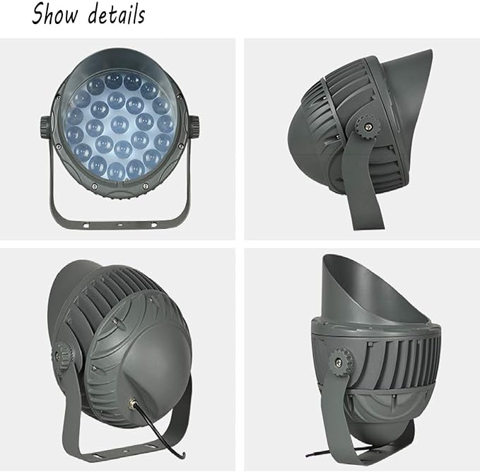 LED Outdoor Ground Lights - Rotation Spotlight 110-240V Long Beam LED Spotlight IP65 Waterproof Outdoor Light Long Beam Floodlights Narrow Light Wall Washer(Blue27W)