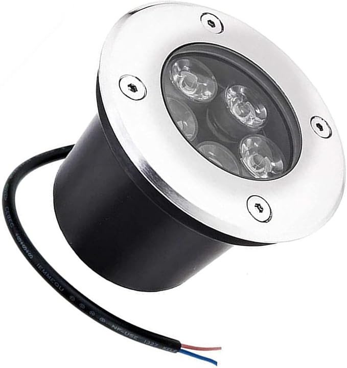 LED Inground Recessed Spotlight - IP67 Waterproof Outdoor Lighting for Terrace Fountain Garden Patio