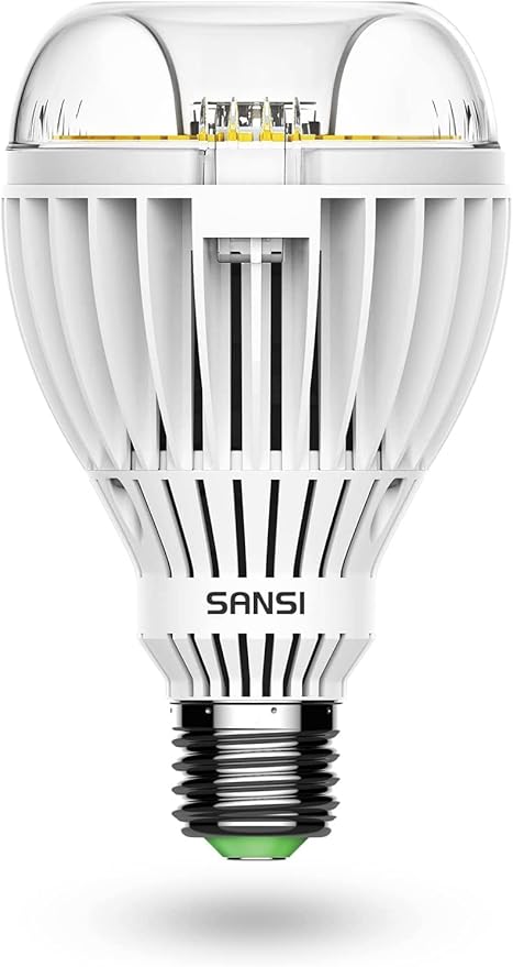 SANSI 350W Equivalent A21 LED Light Bulbs 5500 Lumens 5000K Daylight Light Bulbs Non-Dimmable E26 Bulb w/Ceramic Technology 22.5 Years Lifetime 36W Power Energy Saving LED Bulb for Home Workspace