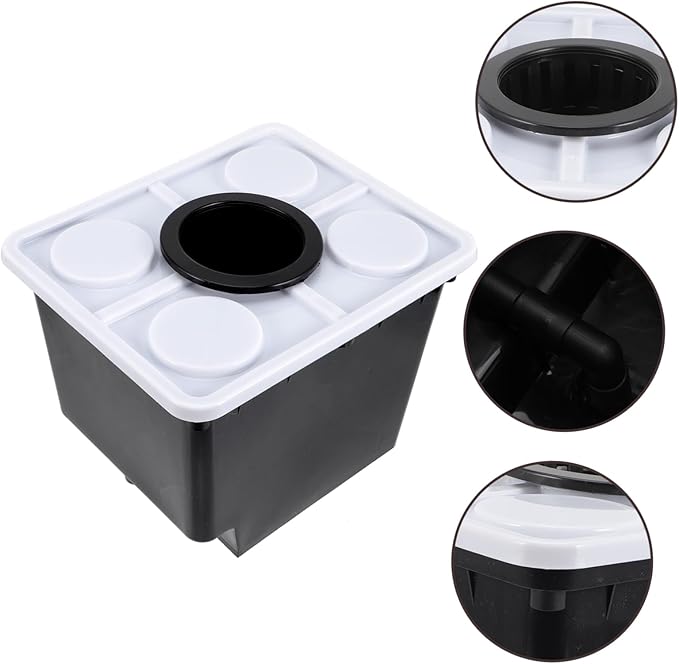 Toyvian Hydroponic Soilless Cultivation Bucket Lid for Greenhouse Vegetable and Fruit Gardening Easy Installation and Practical for Home Planting