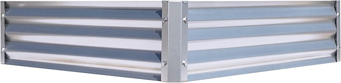 Arrow Sheds GrowIT Galvanized Steel Raised Flower and Plant Bed for The Garden or Greenhouse 40 x 40 x 11