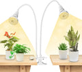 SANSI LED Grow Lights for Indoor Plants 300W Full Spectrum Clip-on Gooseneck Grow Light with Ceramic Tech.20W Plant Light for Indoor Growing High PPFD Lifetime Free Bulb Replacement White No Timer