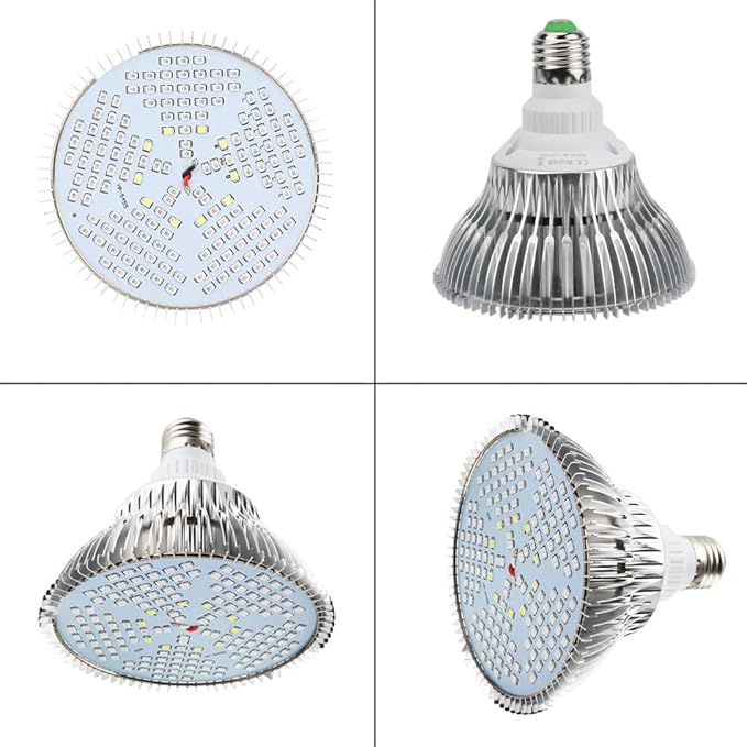 2 Pack LED Grow Light Bulb for Indoor Plants Full Spectrum Grow Lamp MILYN 100W E26 LED Plant Bulb for Seedlings Flowers Greenhouse Vegetable Succulent Houseplants Hydroponic