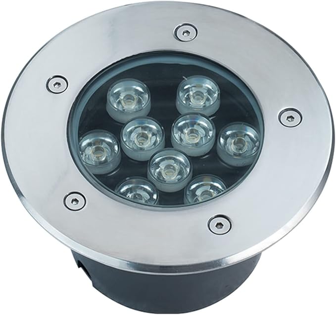 Recessed LED Landscape Light Waterproof IP67 Pathway Lights 85-110V Garden Round spotlights for Yard Driveway Deck Patio Patio