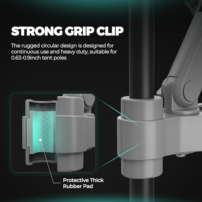 MARS HYDRO Updated 2-Pack M6 Grow Tent Fan A powerful Oscillating Clip Fan with Low Noise for Hydroponic Plants and Ventilation Circulation with convenient APP/WiFi Control.