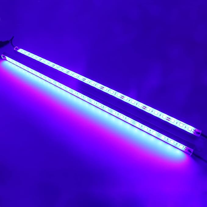 440nm Blue Waterproof LED Grow Light Strips 12V DC Aquarium LED Strip Aluminum Lighting 2 pc 20 Blue Boat Rigid LED Lights Strips Marine LED Lights Bar