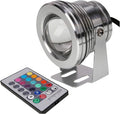 LED Beam Spotlight - RGB Remote Control Outdoor Landscape Light 10W LED Fountain Light Underwater Pond Spotlight IP68 Waterproof Remote Control Adjustable CoOne Color 24V