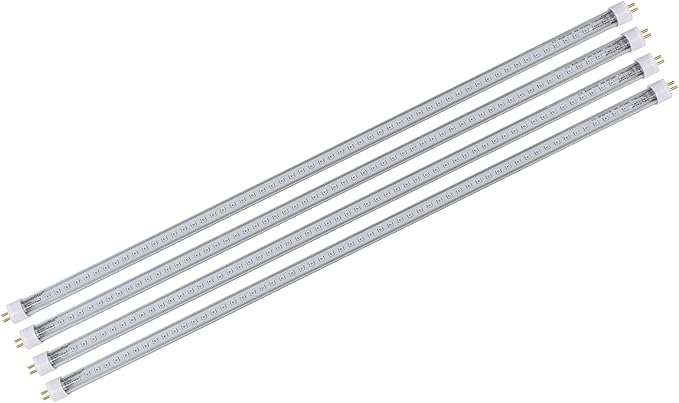 4 Pack of 28W/46 14W/23 T5 LED Lamps w UV/Green/Gold Light for Replace F54T5HO and F24T5HO Tubes Directly Great for Upgrade T5 to LED GrowSystem EnergySaving W Strong/Fast Grow! (14W/23in 4W)