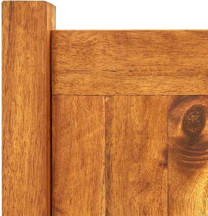 Brown Acacia Wood Raised Garden Bed Large 78.7x19.7x9.8 Inch Outdoor Planter Box for Vegetables Flowers Herbs Durable Oiled Finish for Patio Deck Balcony