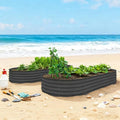 2PCS Raised Beds 7' x 3' x 1' Raised Garden Bed Set TU841