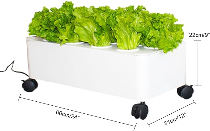 Hydroponics GardenIndoor Vertical Farming Garden Planter Smart Herb Garden with Timing Plug Automatic Watering for Home Indoor Gardening System(Without Light1 Layer)