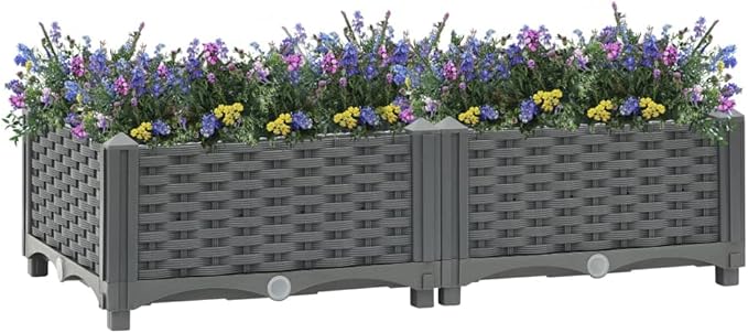 SKM Raised Bed 31.5x15.7x9.1 Polypropylene-03981026