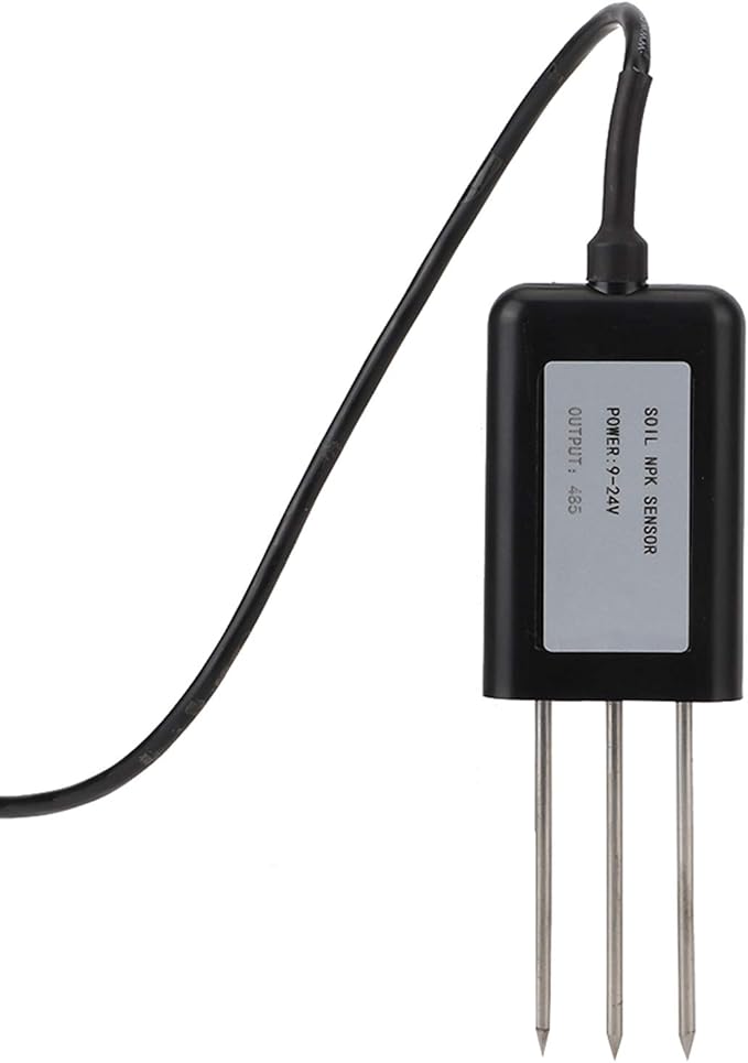 Soil NPK Sensor nitrogen and Potassium Sensor Agricultural Nutrient Intelligent Fertilizer Greenhouse Detector Environmental Fertilizer high- Intelligent Detector Garden