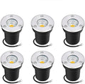 6PCS Underground Light LED - LED Beam Spotlight COB Garden Landscape Lights IP66 Waterproof Recessed Buried Lights for Outdoor Park Driveway Underground LightingRed-15W