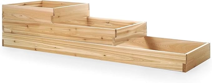 All Things Cedar 3-Tier Raised Garden Planter Bed Box Western Red Cedar Build