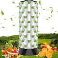 48/64/80Holes Hydroponics TowerHydroponic Growing Hydroponic Vertical Tower Self-Watering Growing for Herbs Fruits and Vegetables with Water Pump Adapter Net Pots6Floors