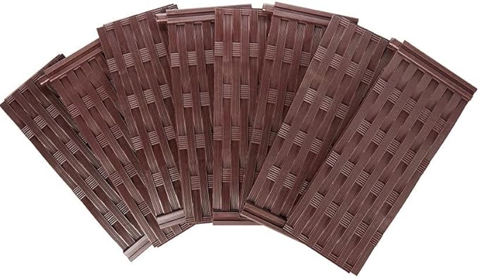 The Lakeside Collection 8-Pc. Adjustable Weaved Design Raised Garden Bed