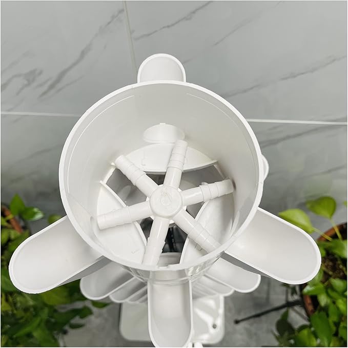 Hydroponic Tower Growing sytem 15 Layers 45 Plants Grow Tower Hydroponics Equipment Vertical Indoor Garden Kit with Water Tank Pump and Timer Easy to Install and Operate
