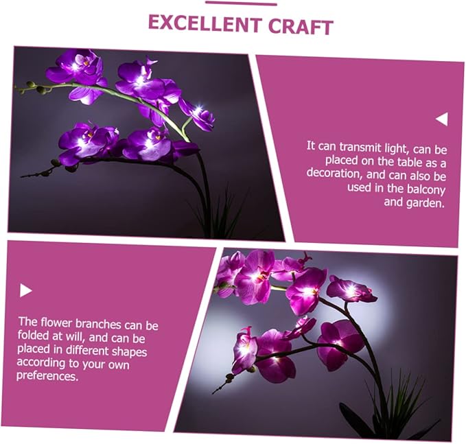 LED Decorative Flower Light for Home Garden Bonsai Design with LED Beads for Living Bedroom and Shops
