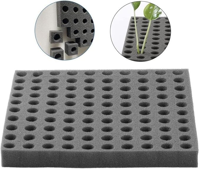 Dirt Resistant Seedling Sponge Soilless Cube Seedling Hydroponics Square Growth Sponge Foam for Greenhouse Cultivation Sponge Soilless Cube