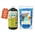 10-10-10 Fertilizer &amp 20-20-20 Water Soluble Fertilizer Bundle for All Purpose Plants - Liquid Fertilizer with Seaweed Kelp &amp Iron - Plant Food Outdoor &amp Indoor Plant Food 8oz &amp 1/2 Q