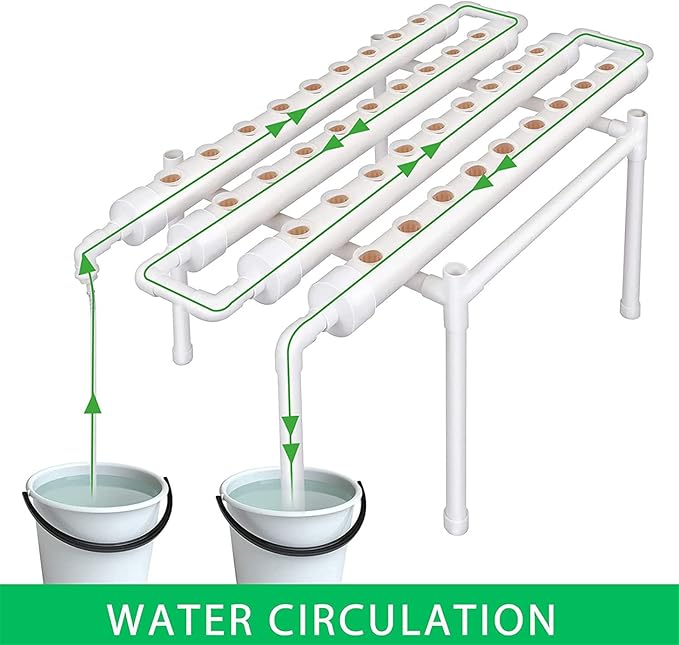 Hydroponics Growing System 36 Holes Culture Garden Plant System with Water Pump Water Culture Plant Growing System for Leafy Vegetables