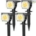 EIUIO Solar Outdoor Lights 3 Lighting Modes Solar Spot Lights Outdoor with Auto On/Off Waterproof Landscape Lighting for Garden Yard Pathway