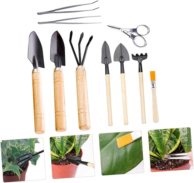 Happyyami 70 Pcs Planting Flower Arrangement Tool Garden Tools Kit Gardening Supplies Bonsai Planting Tool Mini Garden Tool Set Plant Kit Kids Suit Mini Potted Tools Kit Garden Hand Spade