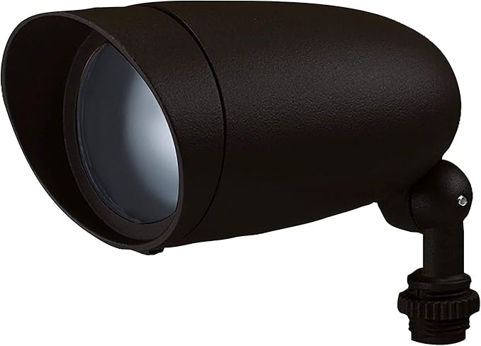 NUVO 76-646 7 PAR20 Outdoor Flood Lights in Dark Bronze Finish 6.25 Length 2.75 Width 50 Watts Incandescent Lamp PAR20 Bulb Medium Bulb Base Replaceable Light Source (Pack of 2)
