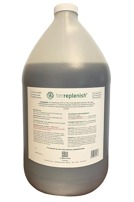 Liquid Microbial Soil Amendment 1 Gallon Jug Concentrate (Use for Gardening Improving Plant Soil and Dirt Health Lawn Care)