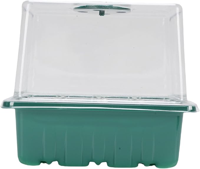 JTLB Plant Starter Kit 5 Growing Trays Clear Ventilated Cover Full Spectrum Grow Light Plant Starting Kit with Controller