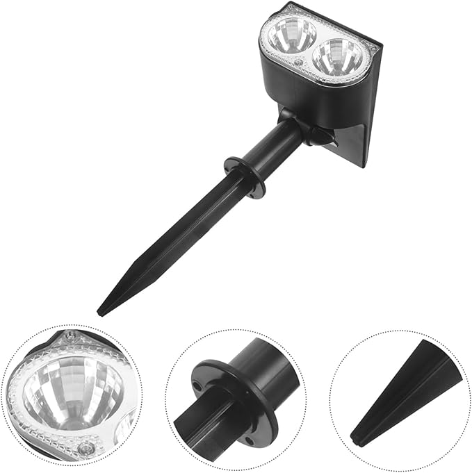 2pcs Outdoor Solar Lights Solar Spotlights Flood Lights for Garden Driveway Walkway