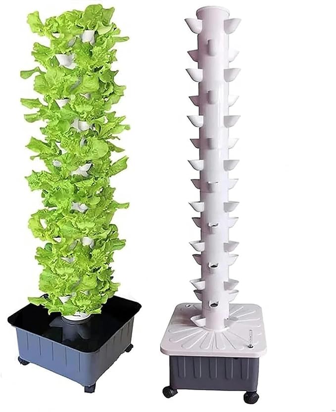 Hydroponic Growing Kits Hydroponic Growing System Kits45 -Hole Garden Germination Kit for Home Kitchen Gardening Fruits and VegetablesFood-Grade PVC-U Pipes Hydroponic Planting Equipme