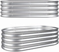 Beaunicorn 2Pcs 4x2x1ft Galvanized Raised Garden Bed Heavy Duty Planter Raised Beds for Outdoor for VegetablesFlowers &ampHerbs Rust-Resistant Metal Garden Bed Easy Assembly