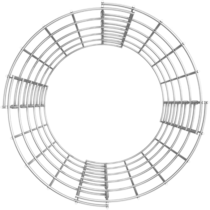 Circular Gabion Raised Beds 3 pcs Galvanized Steel ?11.8x19.75.35 KG152019