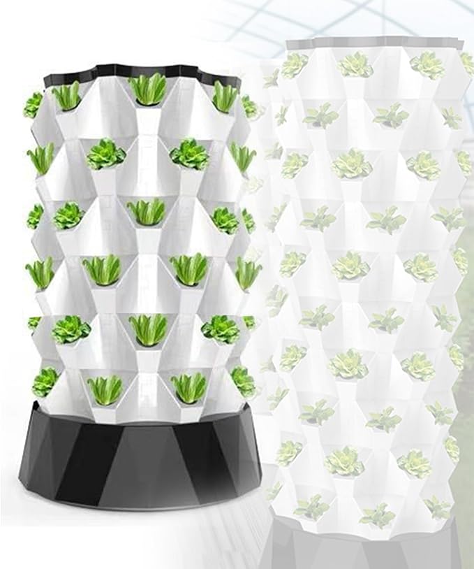 Hydroponics Tower Indoor Vertical Hydroponic Tower Kit Hydroponics Growing for Indoor Hydroponics Vertical Grow Kit for Indoor Fruits and Vegetables110cm