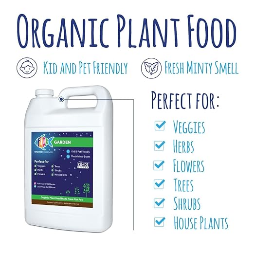 FOOP Garden Pump Bundle - Organic Liquid Plant Food Made from Fish Manure (with Fresh Minty Scent) | Perfect for Veggies Herbs Flowers Trees Shrubs | Kid &amp Pet Friendly (1 Gallon + Pump)
