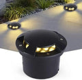 Outdoor Ground Landscape Lights - Led Recessed Ground Spotlight/Garden Buried Lights/4 Sides Light Emitting Waterproof Ip65 Recessed In-Ground Lamp/for Passage Steps LAN-