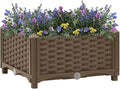 Brown Raised Bed - Medium Durable Polypropylene Galvanized Fencing for Garden Landscape Welded Wire Bed