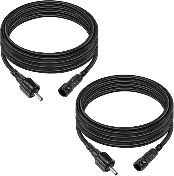 Outdoor Landscape Lights 4 Pack+2 Pack Extendable Landscape Lights+2 Pack Extension Cable 2 * 6.5ft