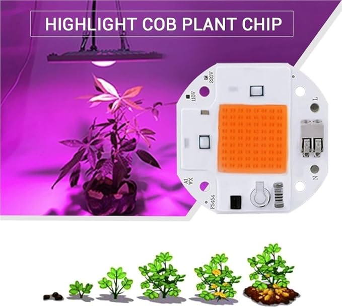 Indoor Lighting Pack of 20 LED Plant Light Chip AC110V 20W/30W/50W No-Driver Plant Grow Lighting Full Spectrum Plant Lamp(30W)